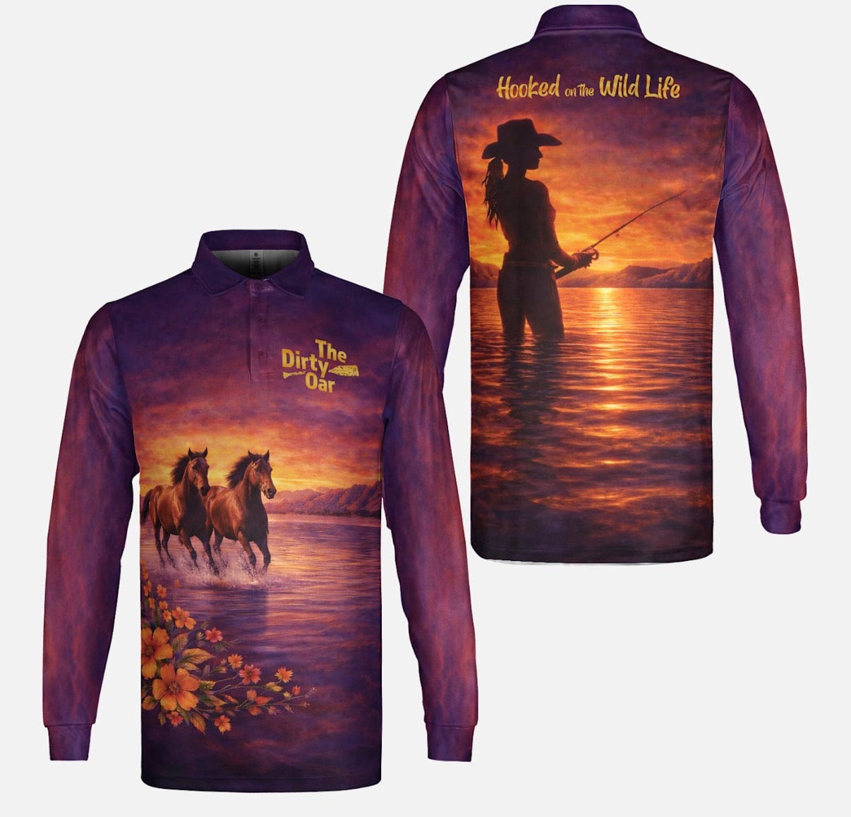 Hooked on the wildlife fishing shirt