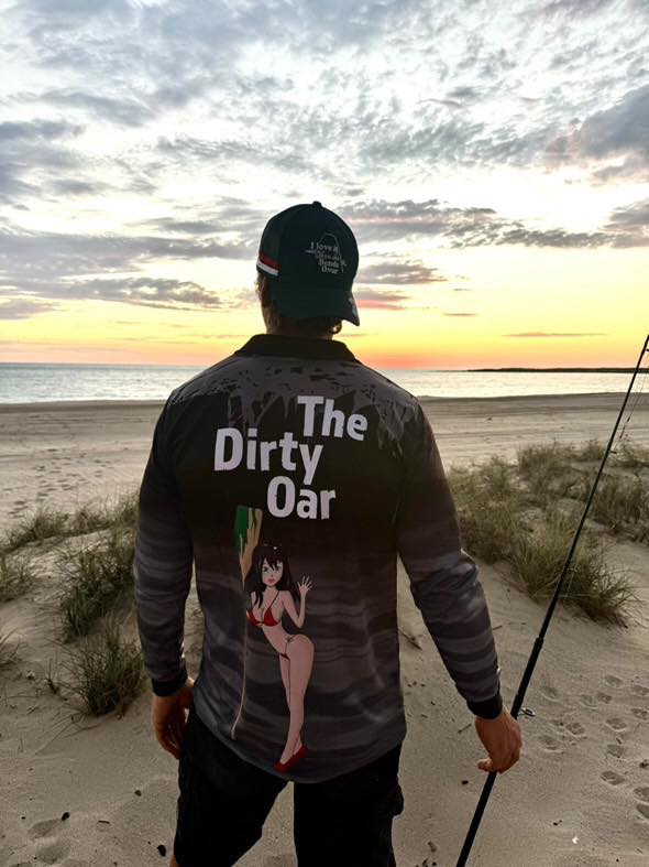 The Dirty Oar Fishing Shirt Black