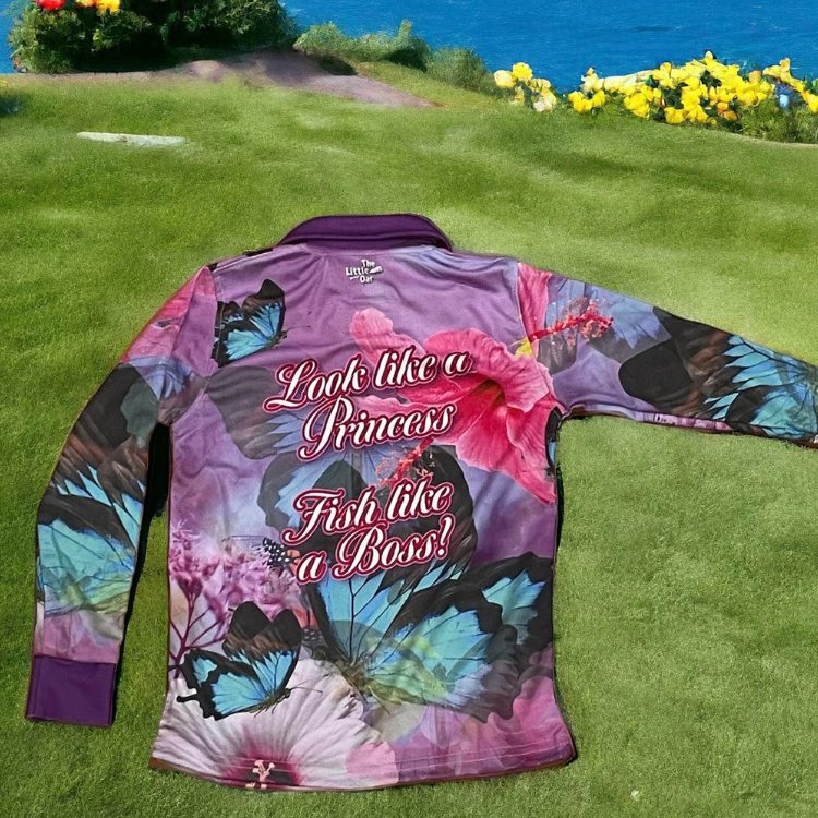 The Little Princess Fishing Shirt Back