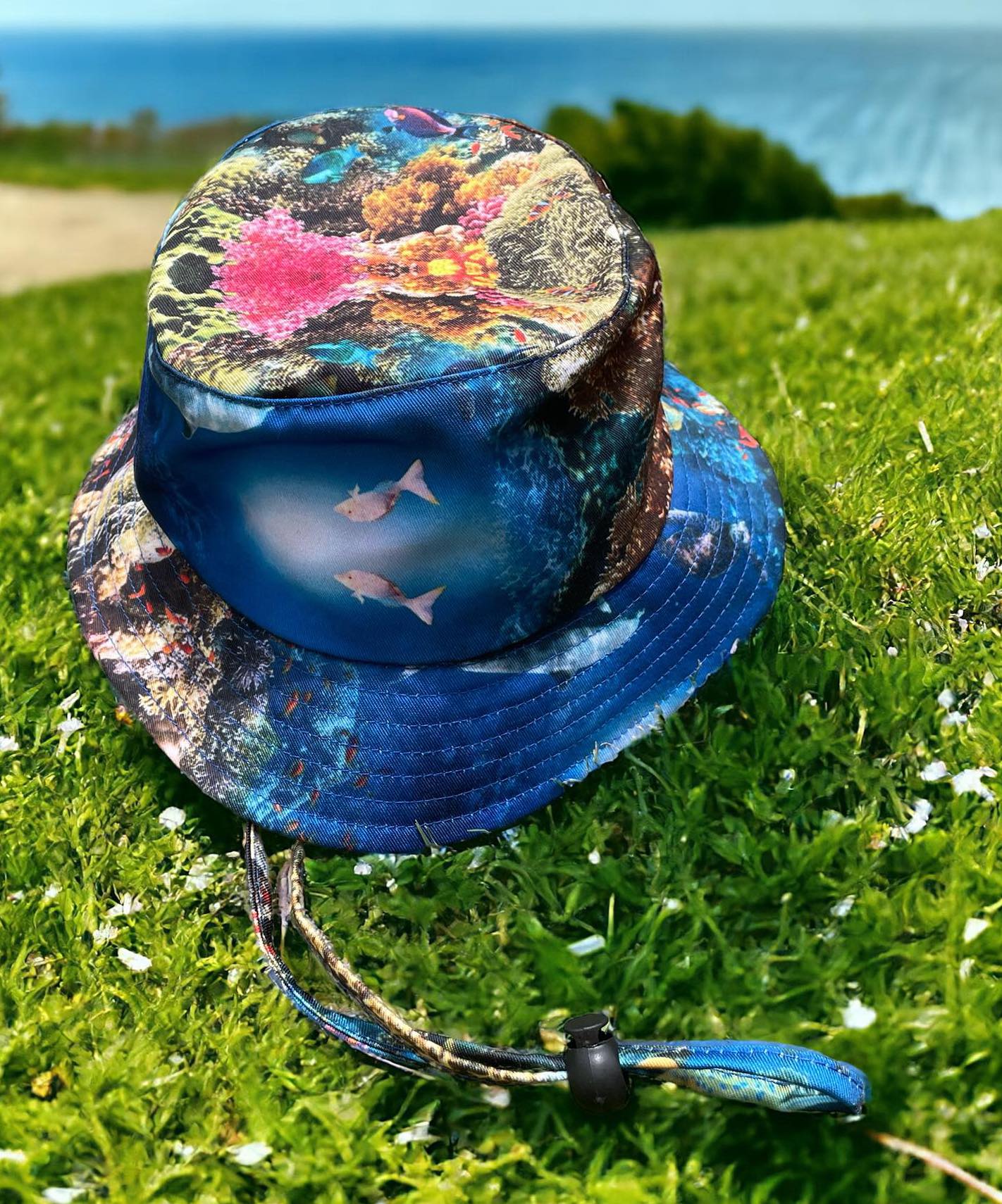 Floral fishing hat on sale