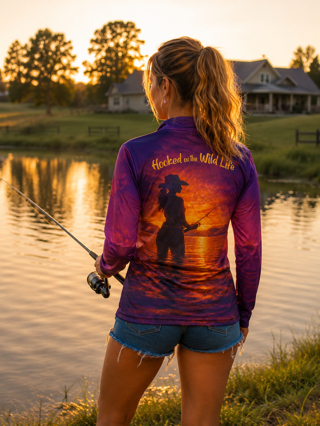 Hooked on the wildlife fishing shirt