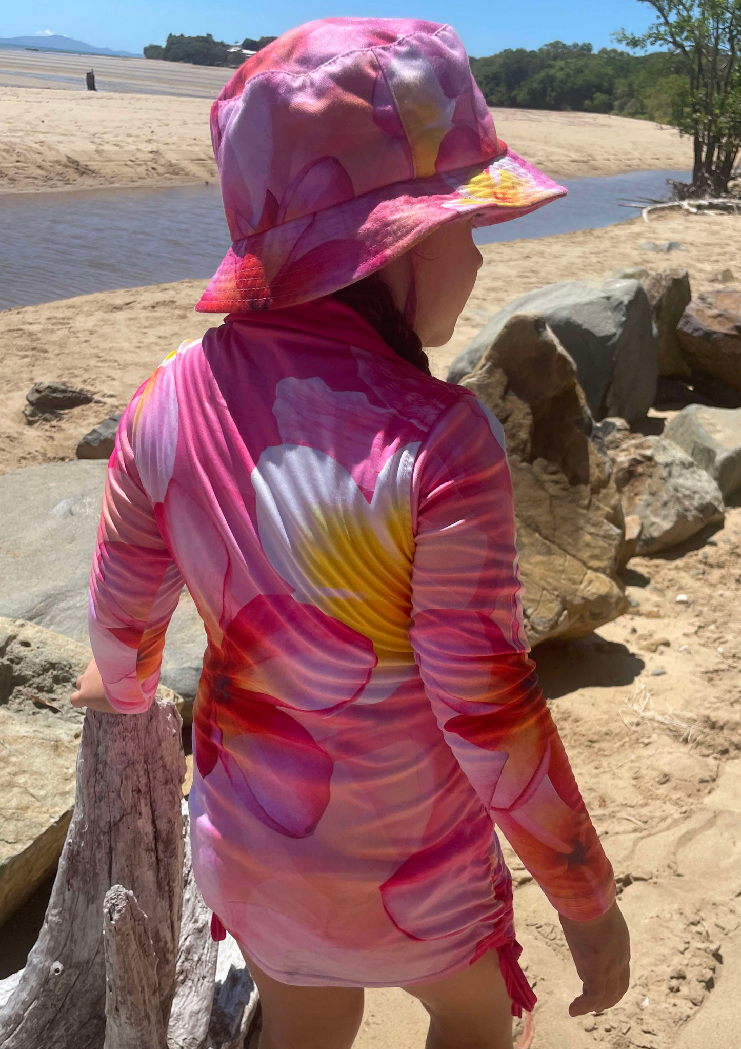The Little Frangipani Fishing Dress