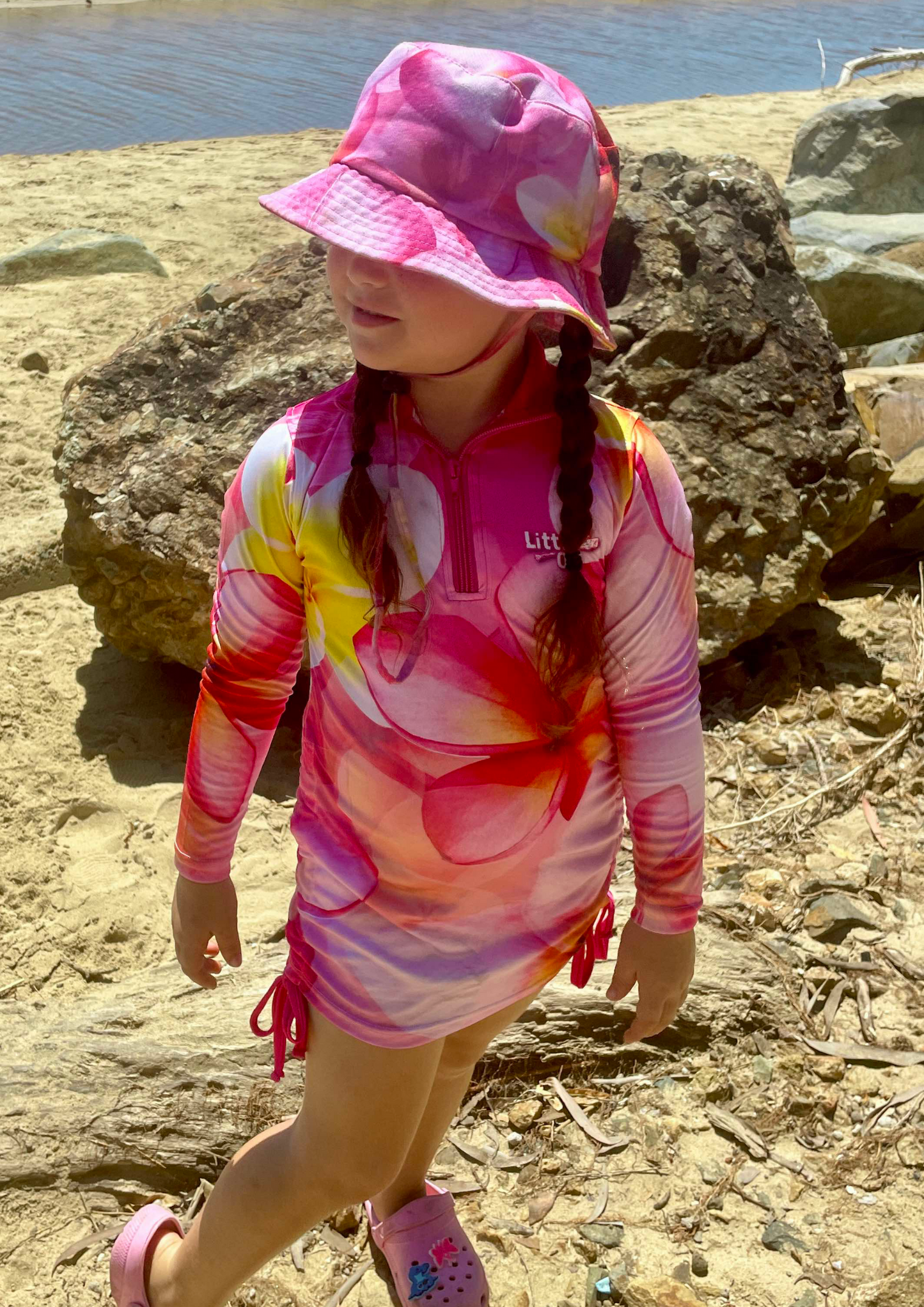The Little Frangipani Fishing Dress