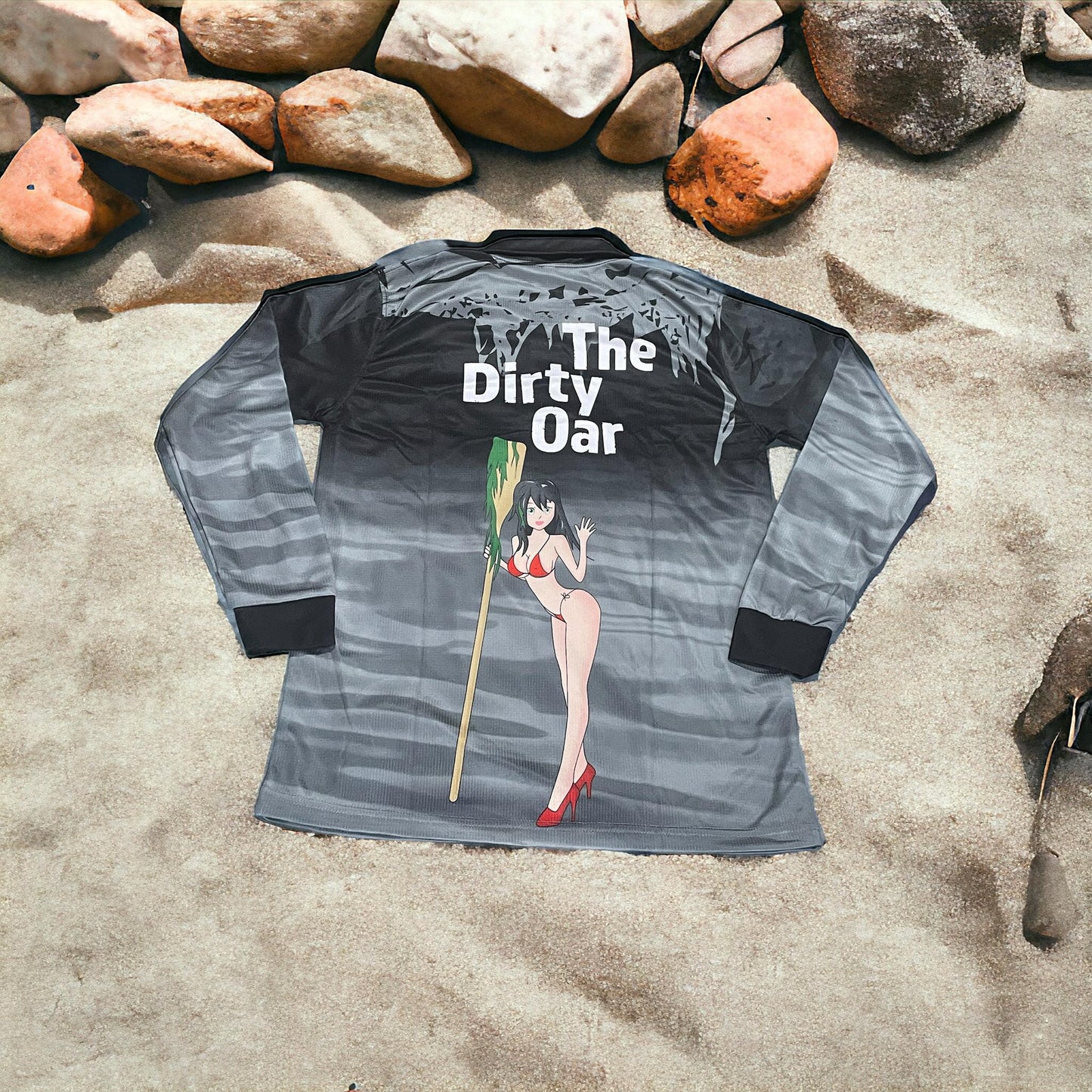 The Dirty Oar Fishing Shirt Black